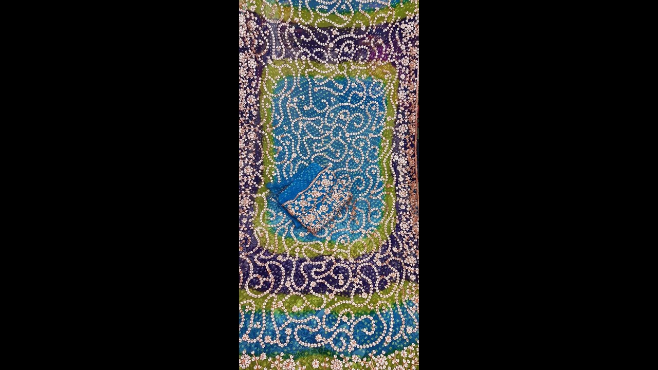 FOR SALE  BAHWALPUR TERNDY MUKESH GOTA GALA JAL CHUNRI CHIFFON TWO PIECE RS/2700 /HAND WORK THE WAYS