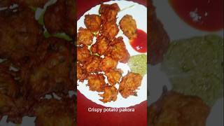 Crispy potato pakora recipe #youtube #recipe #shorts #cooking #short #youtubeshorts #snacks #pakora