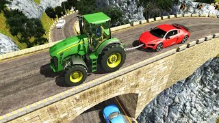 لعبة سحب السيارات بالجرارات الزراعية #1 || العاب جرارات زراعية Heavy Duty Tractor Pull screenshot 3