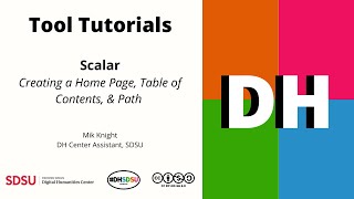 Tool Tutorials | Scalar | Creating a Home Page, Table of Contents, & Path 5/11
