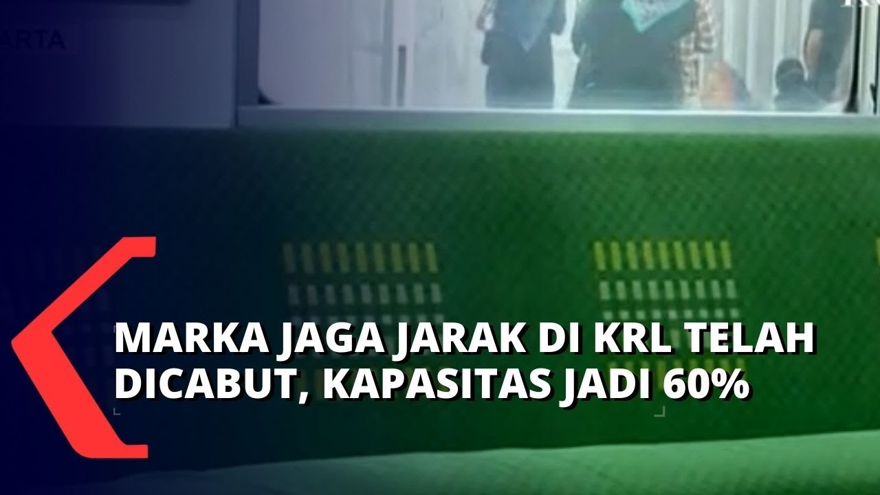 Cabut Marka Duduk Jaga Jarak di KRL, Kini Kapasitas Penumpang Jadi 60%