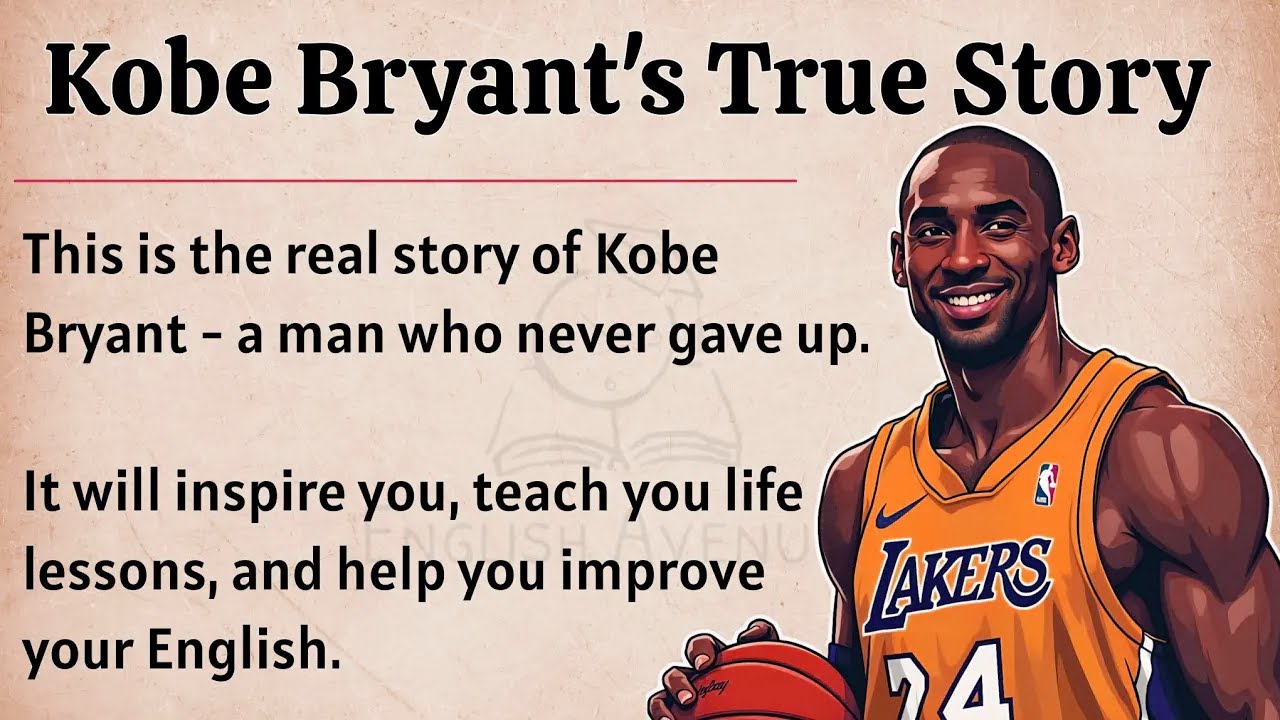Kobe Bryant's Untold Story || Learn English Through Story Level 3 🔥 || English Listening Practice ✅️