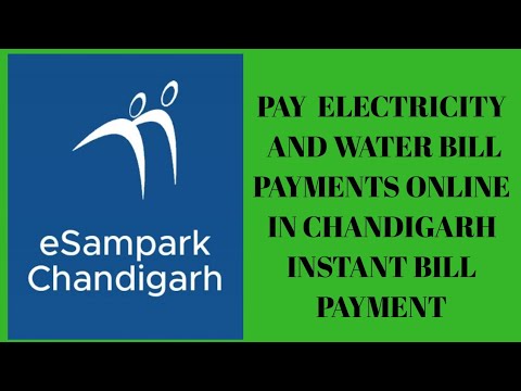 Electricity and WATEr bill payment online in Chandigarh