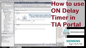 How to use ON Delay timer in TIA Portal | AEAB | In Hindi