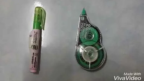 Mooc ( comparison between correction tape and liquid paper