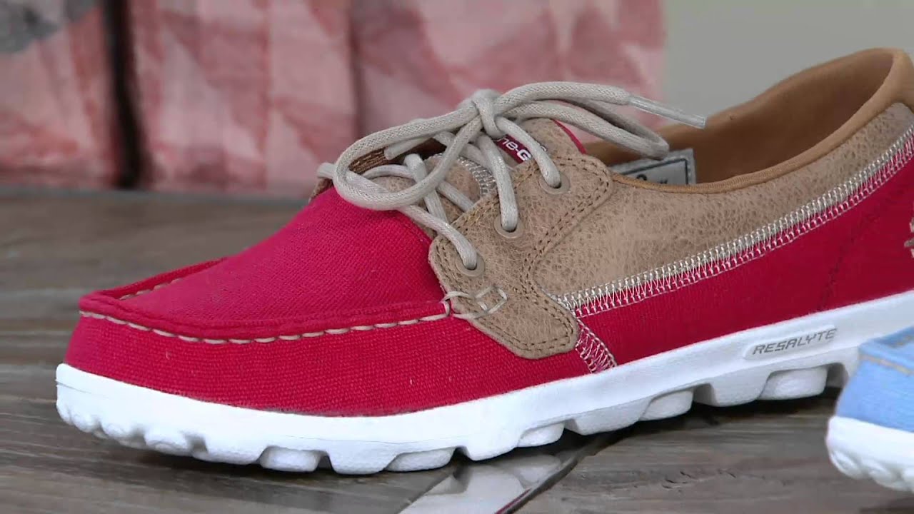 On-the-GO Boat Shoes with GOGA - Breezy on QVC - YouTube