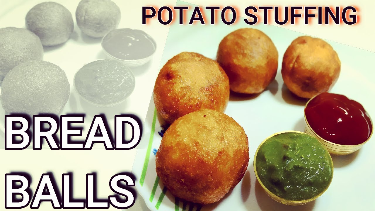 Bread Balls with Potato Stuffing ब्रेडबॉल्स Crispy Morning Snacks