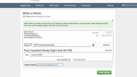 eChecks Send a single check | ABE Online