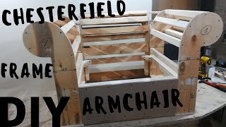 КРЕСЛО Chesterfield СВОИМИ РУКАМИ(каркас.1часть.)DIY