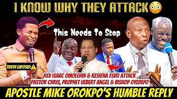 BREAKING‼️Aps Michael Orokpo Response To Attacks On Pastor Chris,Bishop Oyedepo,Prophet Uebert Angel