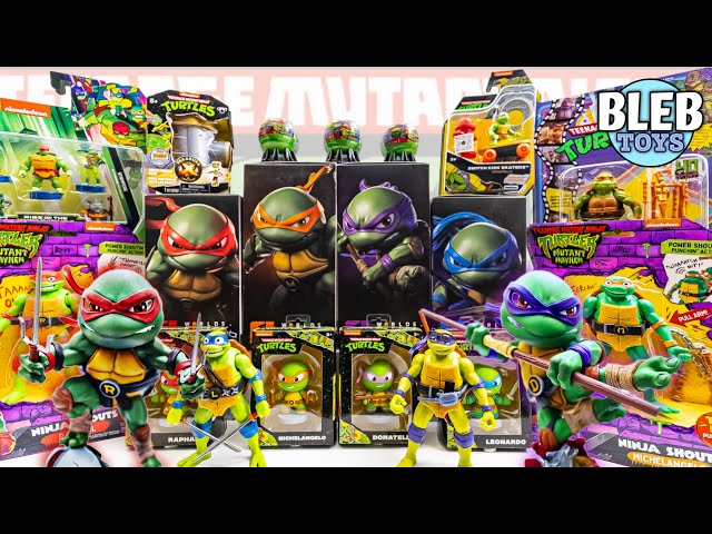 Teenage Mutant Ninja Turtles unboxing toy collection | TMNT | ASMR | Mutant Mayhem | Mashems | BLEB class=