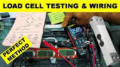 {641} How To Test Load Cell, 4 Wire Load Cell Test With Multimeter, Load Cell Wiring Connection