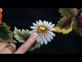 Вышивка гладью: Ромашка | Embroidery