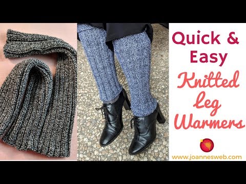 Knitted Legwarmers Quick and Easy