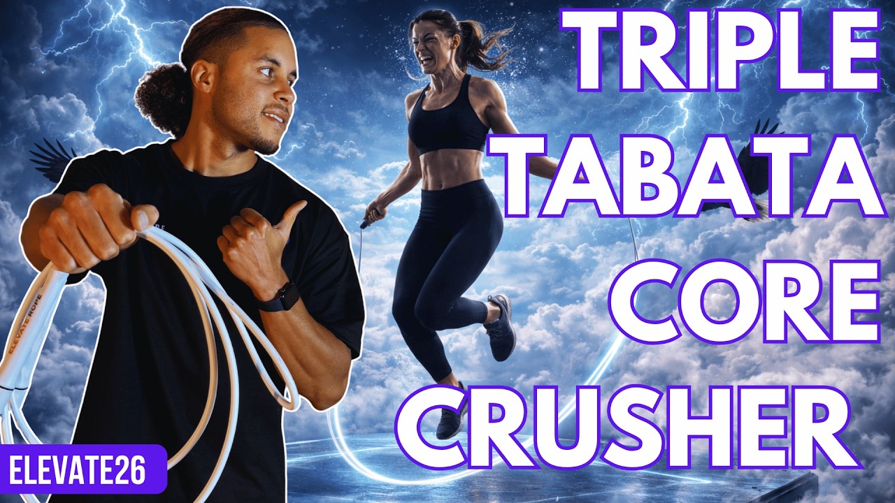 Эта тренировка Табата со скакалкой просто уничтожила мой пресс | Elevate26, день 12