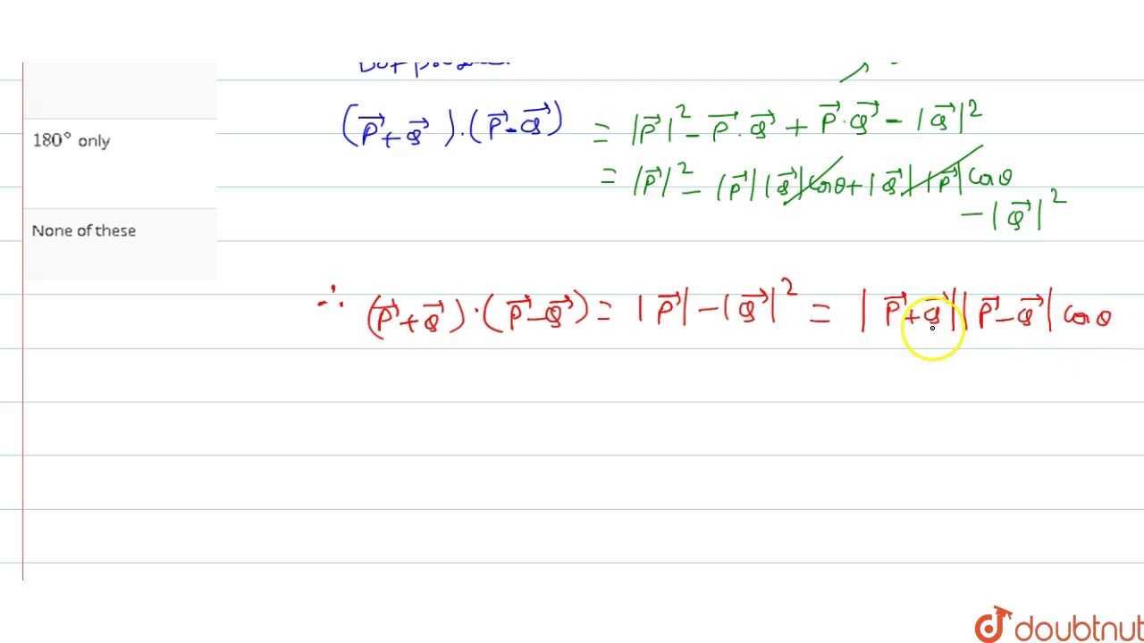 The Angles Between P Q And P Q Will Be Youtube