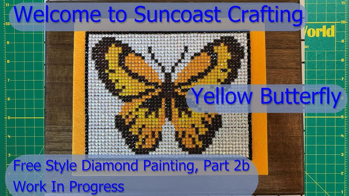 Butterfly On Marigold Diamond Painting 