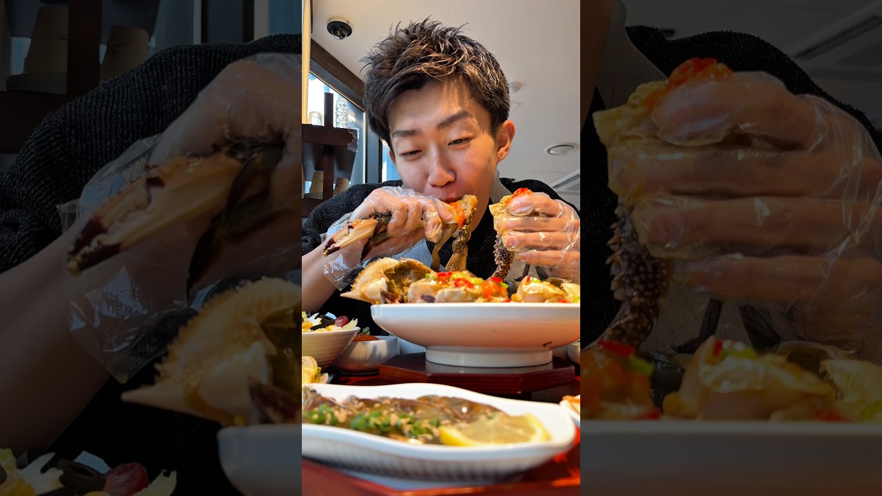 韓国のケジャンここめちゃくちゃ人気！ #mukbang #eating #food