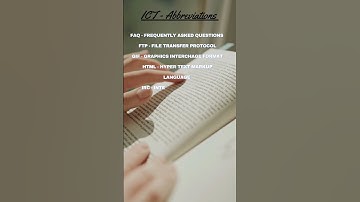 ICT    Abbreviations 6 | UGC NET PAPER 1 | Mc Graw Hill