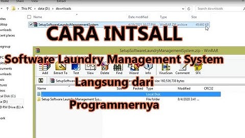 Cara Install Software Laundry Management System