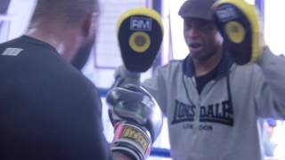 Dominic Top Gun Akinlade- Training Workout Smashing The Pads Ahead Of His Fight On 15Th October