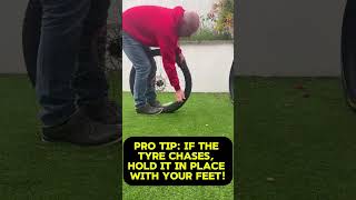 Easy way to change a mountain bike tire with Tyre Glider #Shorts