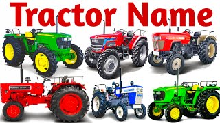Fun Tractors for Kids Learn Different Tractor Names with Pictures and Pronunciation