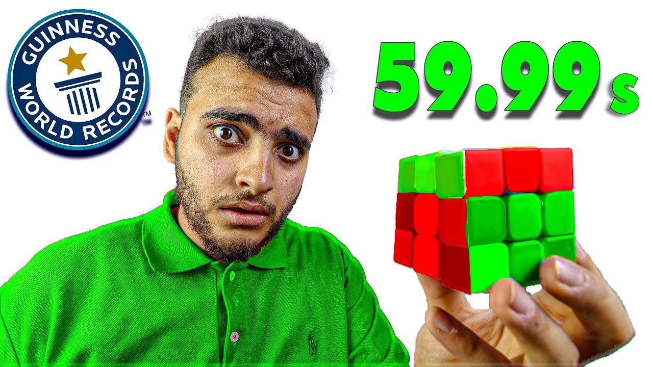 تحدي حل مكعب الروبيك خلال 60 ثانيه !!