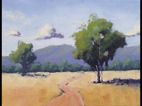 Learn To Paint TV E12 - Simple Landscape Painting For Beginners