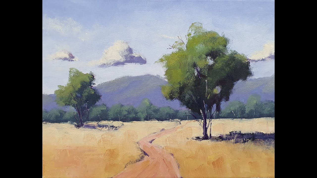 Learn To Paint TV E103 - Simple Landscape Painting For Beginners ...