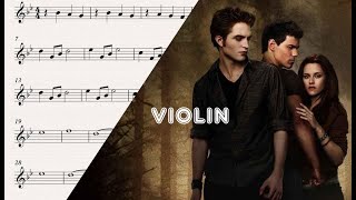 The Meadow - The Twilight Saga New Moon - Alexandre Desplat Violin Sheet Music - Tutorial