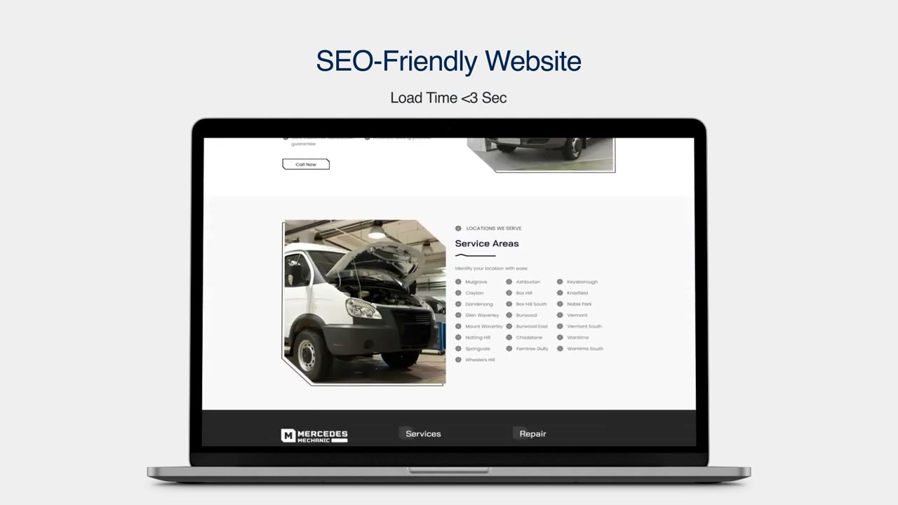 Mercedes Mechanic Website Development & SEO | Melbourne Auto Services