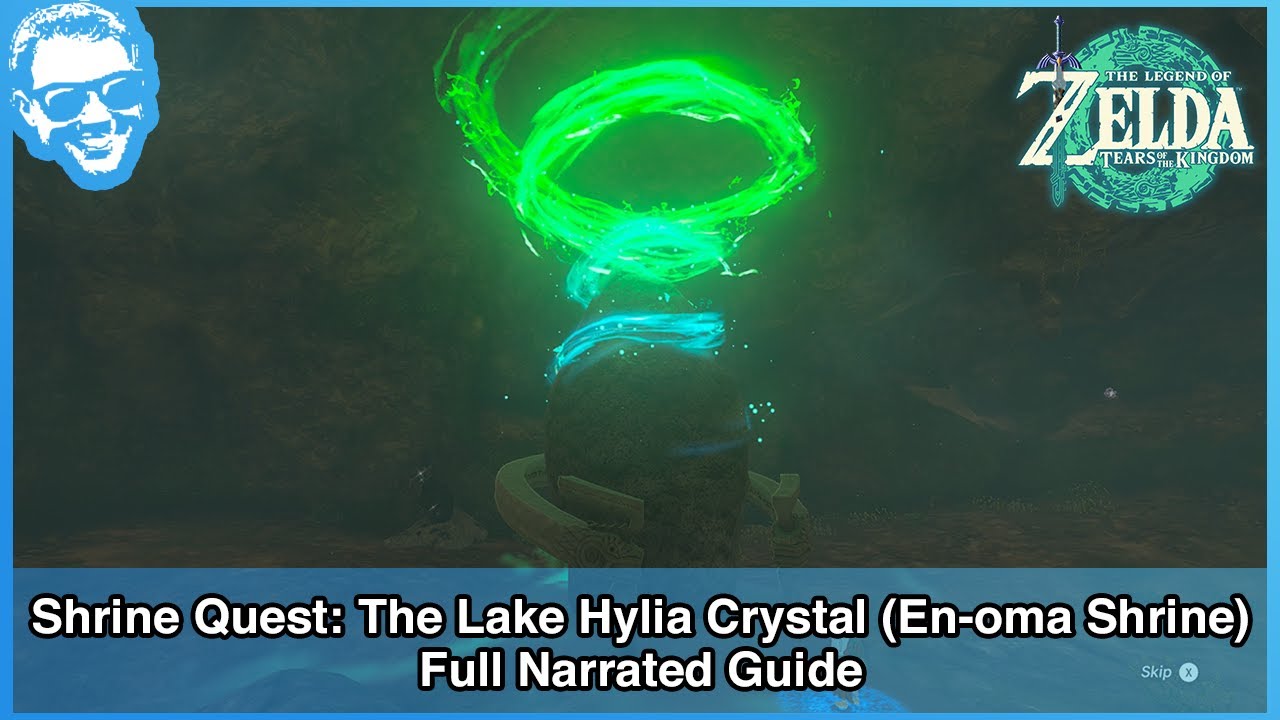 Shrine Quest: The Lake Hylia Crystal (En-oma Shrine) - Full Narrated Guide - Tears of the Kingdom