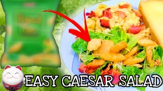 How to make Caesar Salad? | Add easy croutons to your salad | Cooking 123 Recipes