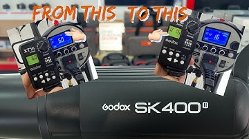 GODOX SK 400 II FLASH POWER HOW TO CHANGED