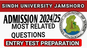 Sindh University Entry test preparation Related McQs 2024/25