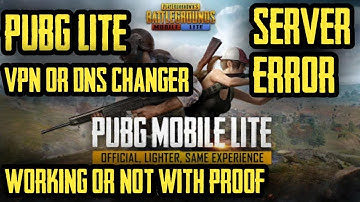 Pubg mobile lite server error problem || dns changer || vpn -  Gaming helptube