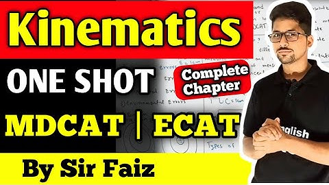 Chapter 2 kinematics new physics book one shot MDCAT and ECAT | MDCAT physics book unit kinematics