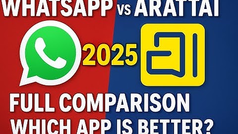 WhatsApp vs Arattai 2025 🇮🇳 Best Chat App? Privacy, Speed & Feature Battle