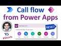 Call flow from Power Apps V2 - ⭐New Feature #Shorts