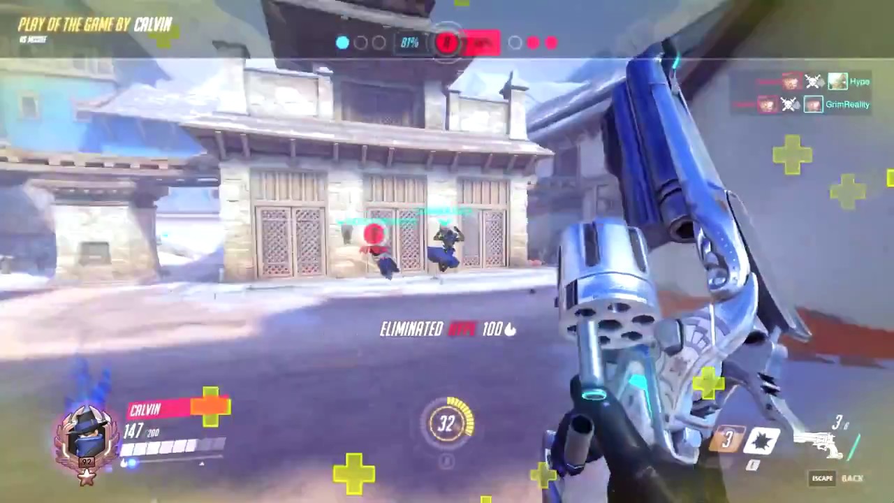 OVERWATCH - AimbotCalvin INSANE MCCREE