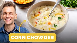 Creamy Corn Chowder | A delicious, cozy soup for cold weather!