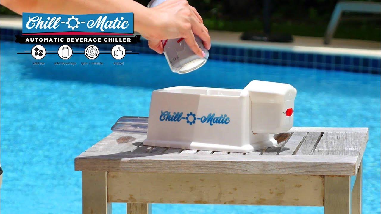 Chill-O-Matic Instant Beverage Cooler, Chill Drinks in 60 Seconds