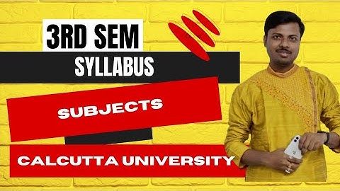 B.Com Semester 3 |CCF | Syllabus | Subjects | Calcutta University |