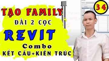 Tạo family đài cọc trong Revit | Tự học revit | Revit kết cấu | Revit kiến trúc | BIM Edu #34