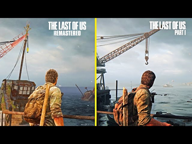 The Last of Us Part 1 vs The Last of Us Remastered Comparison (Remake vs  Remastered) 