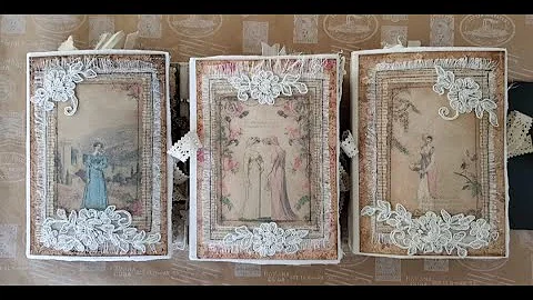 Three Lace Journals (Video 3 of 3) - Blue Belle (SOLD; Thank you!)