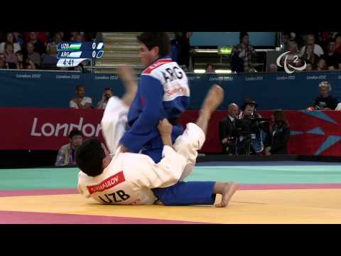 Judo - Men - 73 kg Quarterfinals Uzbekistan versus Argentina - 2012 London Paralympic Games