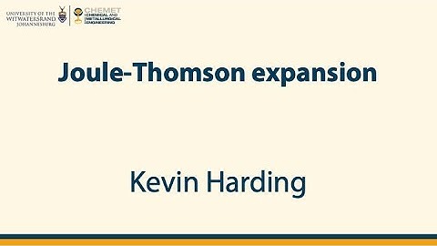 Joule Thomson expansion [Lecture]