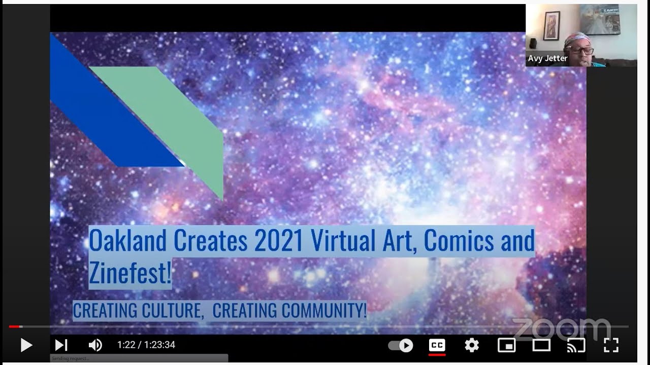 Oakland Creates 2021 Virtual Art, Comics and Zinefest Afternoon Group